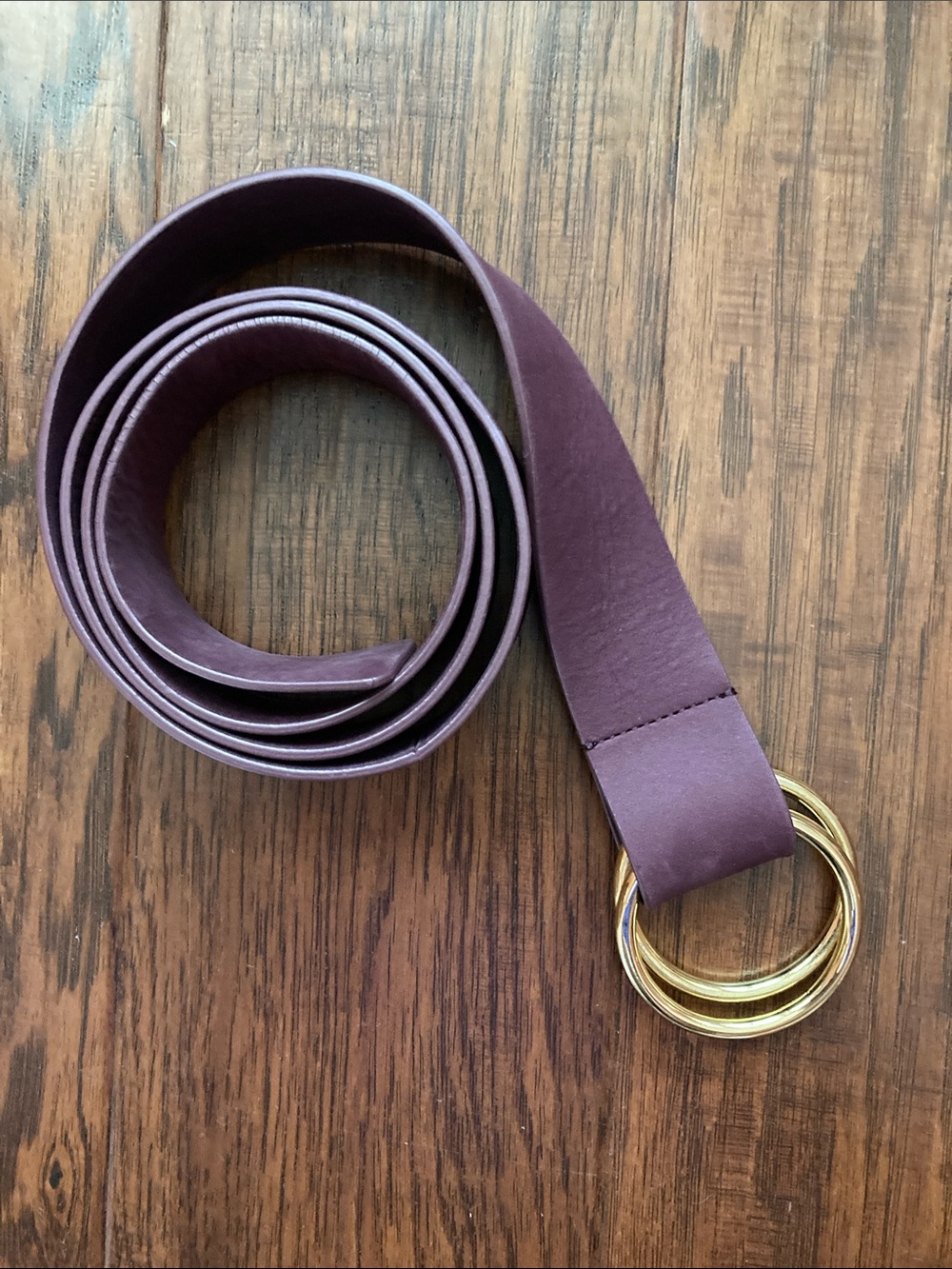 CAbi “Cinch” Leather Double Ring Belt